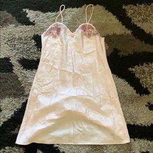 SOLD baby pink slip lingerie dress